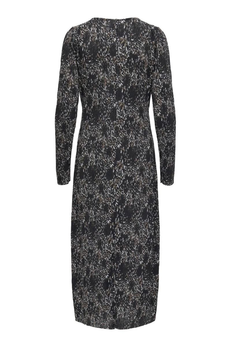 JDY - Kjole - Jdy Sienna L/S V-Neck Dress - Black