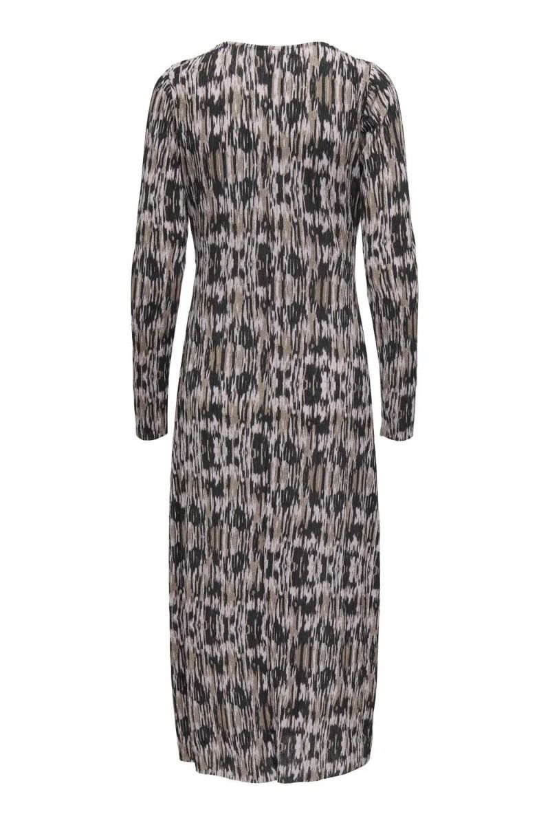 JDY - Kjole - Jdy Sienna L/S V-Neck Dress - Walnut