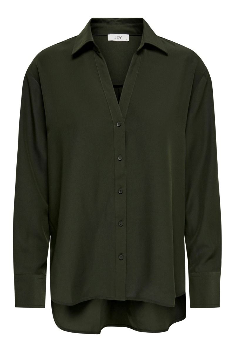 JDY - Skjorte - JDY Allison LS V-neck Shirt - Rosin 