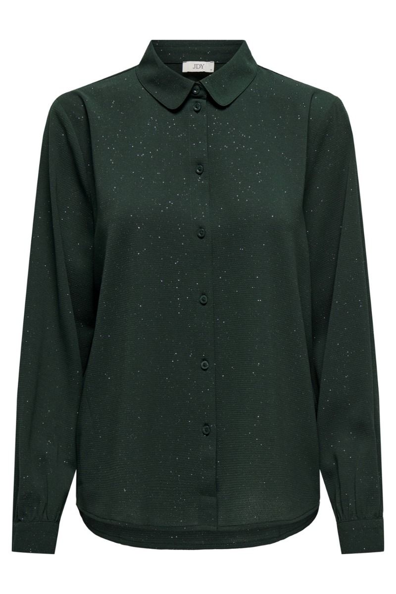 JDY - Skjorte - JDY Brooke L/S Foil  Shirt - Scarab