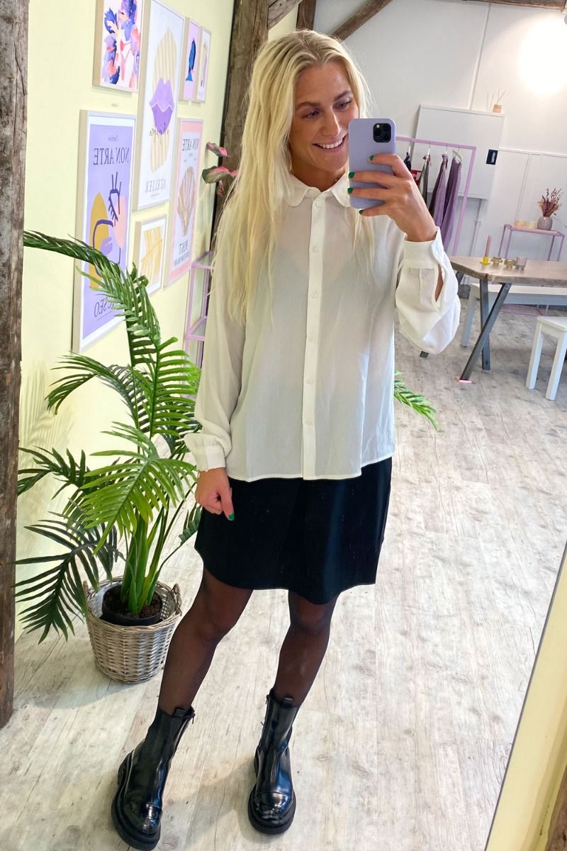 JDY - Skjorte - Brooke LS Shirt - Cloud Dancer