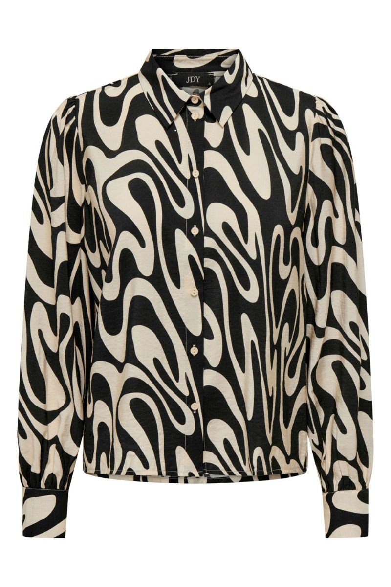 JDY - Skjorte - JDY Camille L/S Shirt - Black