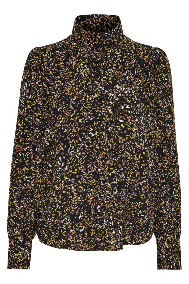 JDY - Skjorte - Claudia LS Shirt - Black/Confetti