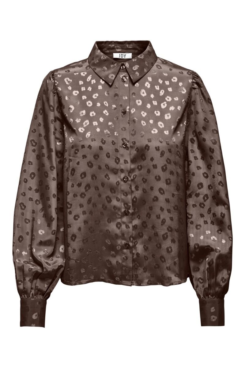JDY - Skjorte - JDY Diffi LS Shirt - Chocolate Brown