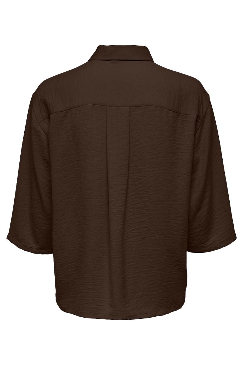 JDY - Skjorte - JDY Divya 3/4 Loose Shirt - Demitasse