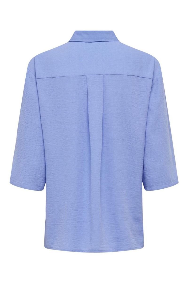 JDY - Skjorte - JDY Divya 3/4 Loose Shirt - Hydrangea