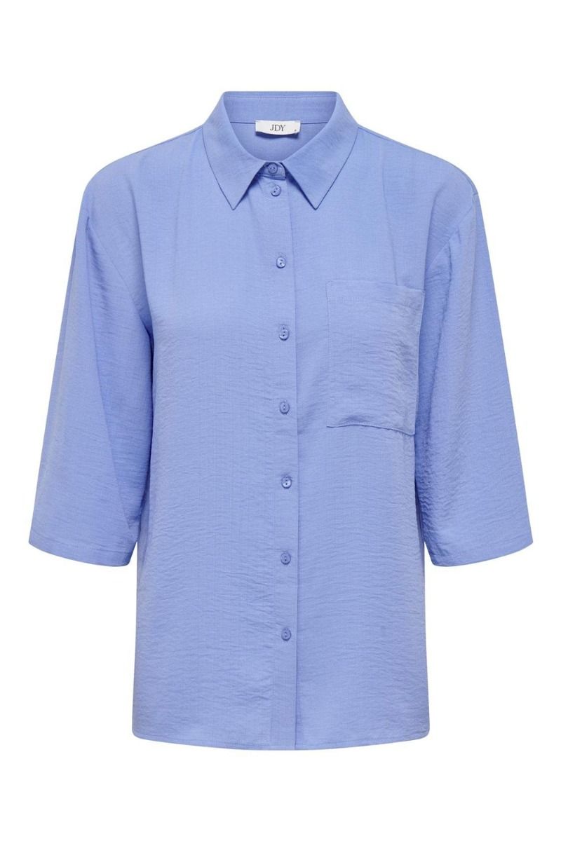 JDY - Skjorte - JDY Divya 3/4 Loose Shirt - Hydrangea