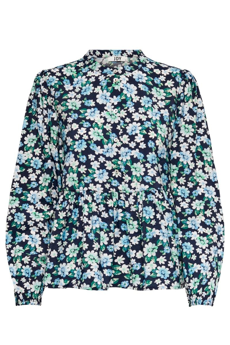 JDY - Skjorte - JDY Camilla LS Shirt - Sky Captain