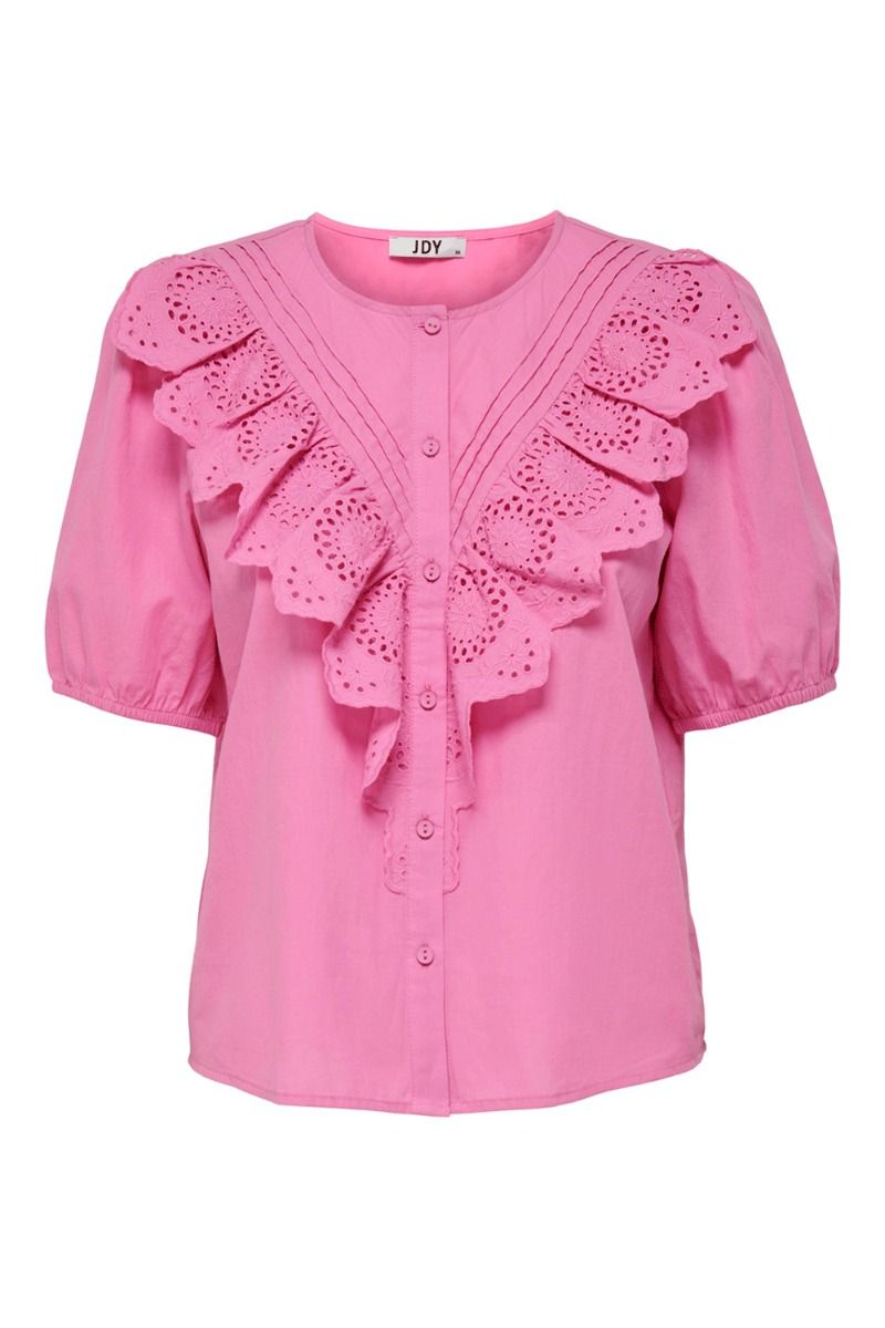 JDY - Skjorte - JDY Claudia 2/4 Shirt - Fuchsia Pink