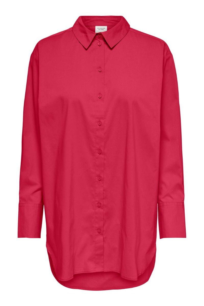JDY - Skjorte - JDY Mio L/S Long Shirt - Raspberry Wine