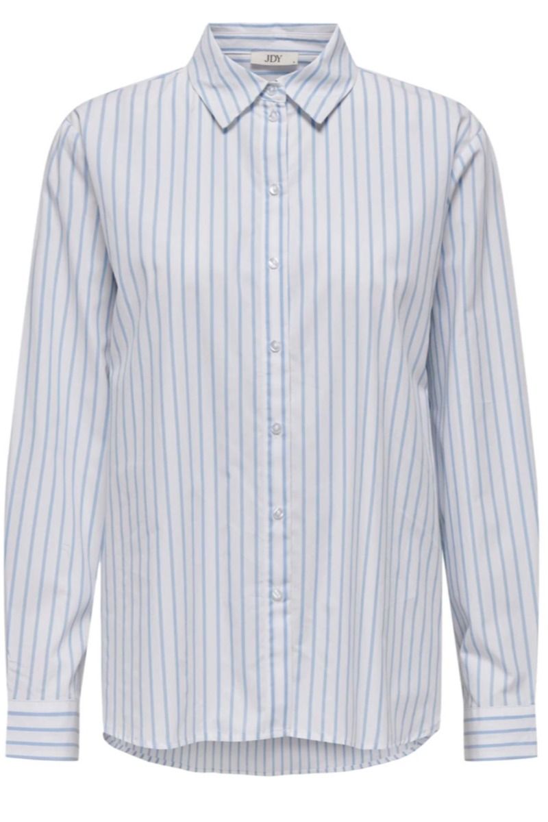 JDY - Skjorte - JDY Nelly L/S Loose Shirt - Cloud Dancer