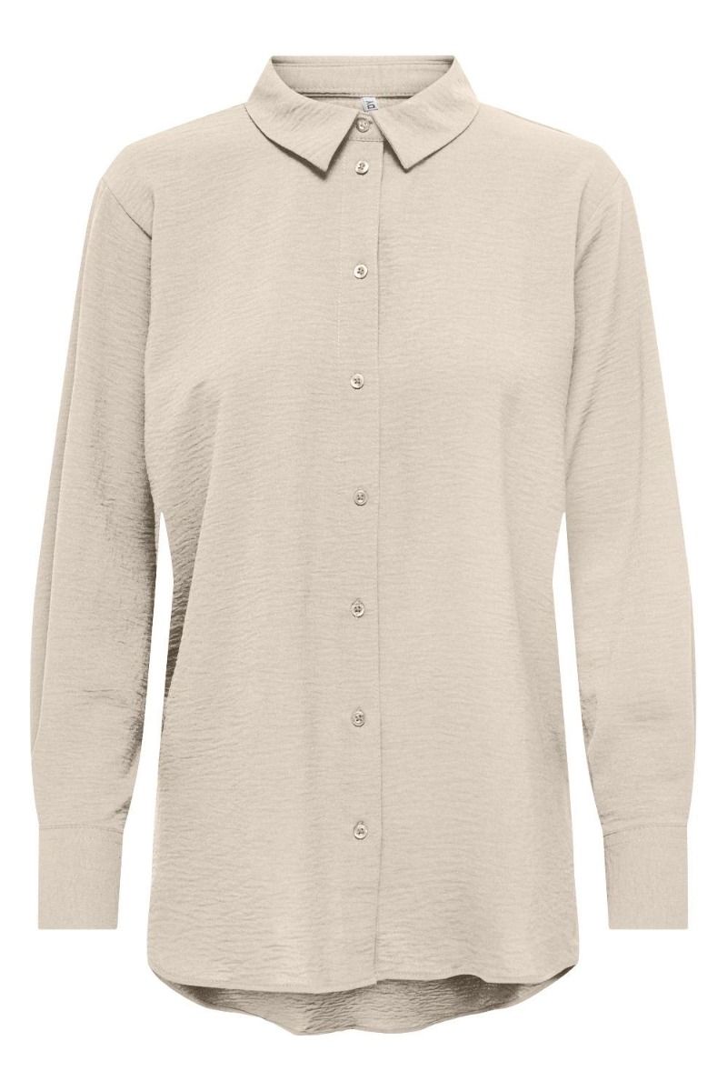 JDY - Skjorte - JDY Kenta L/S Loose Shirt  - Whitecap Gray