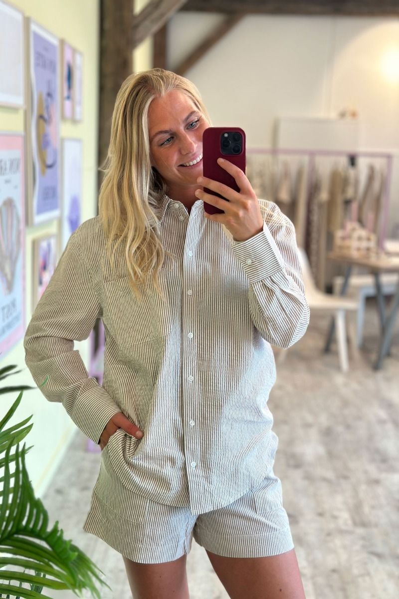 JDY - Skjorte - JDY Linna L/S Shirt - Toasted Coconut