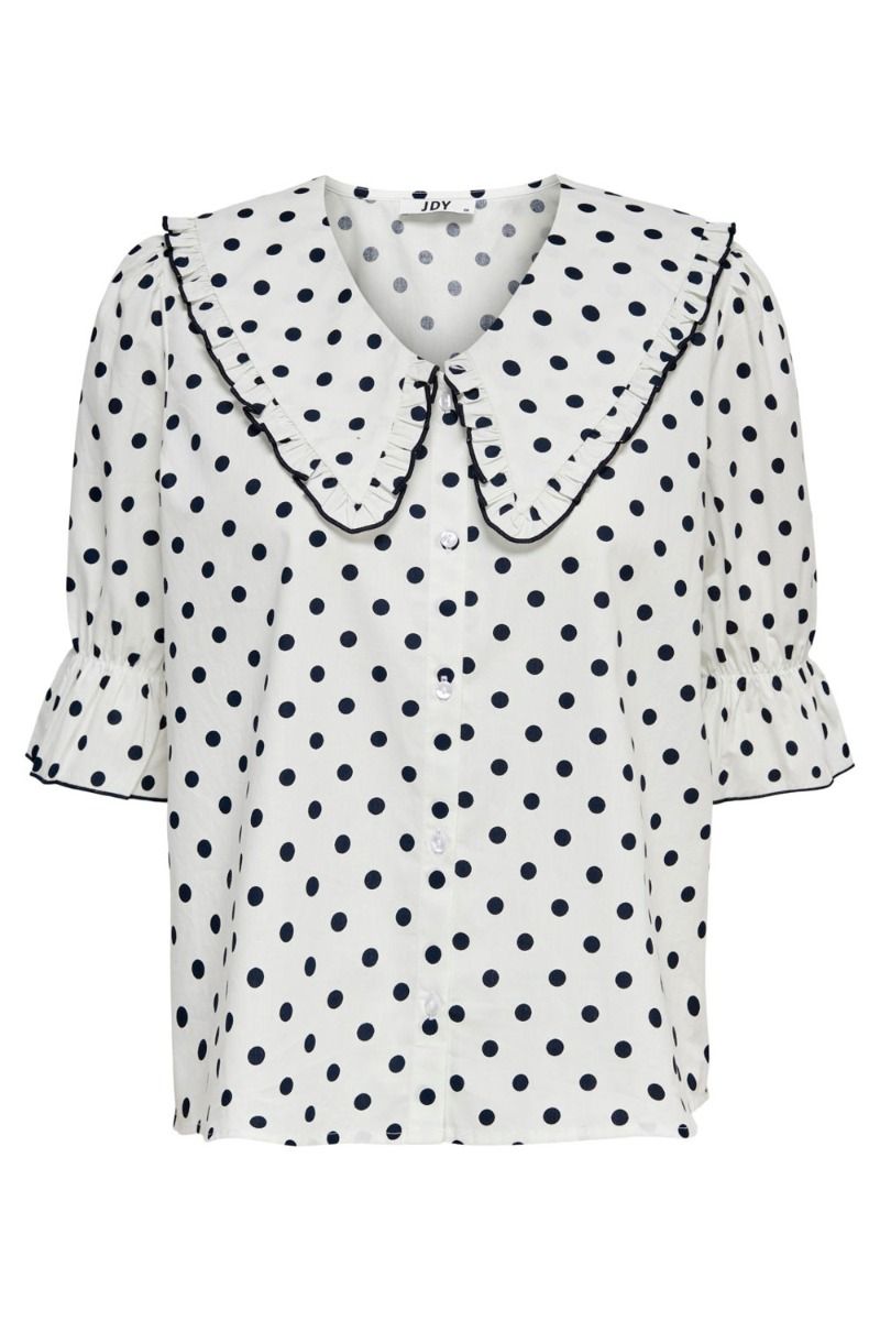 JDY - Skjorte - JDY Lucia 2/4 Shirt - White 