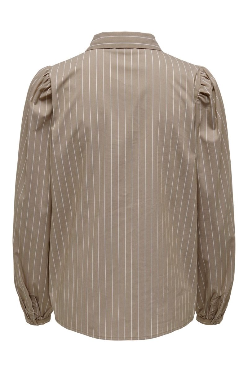 JDY - Skjorte - JDY Mio LS Gathering Shirt - Toasted Coconut/Cloud Dancer 