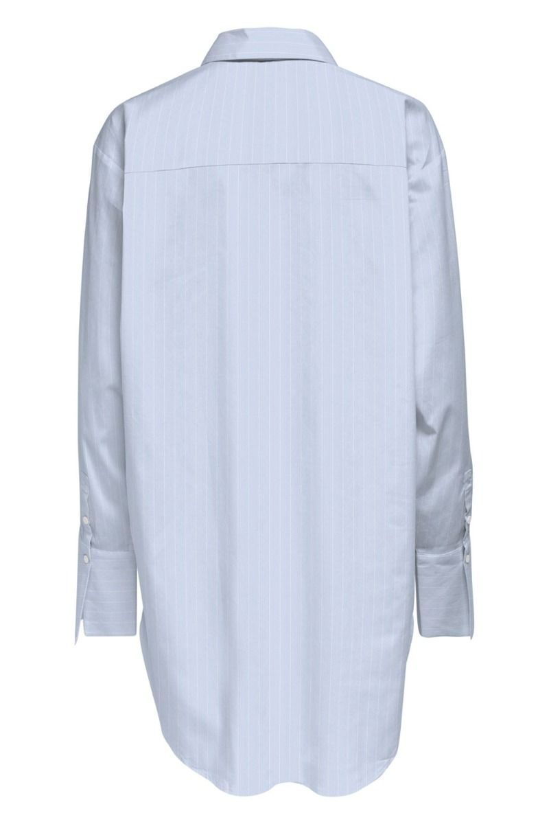 JDY - Skjorte - JDY Mio L/S Long Shirt - Cashmere Blue