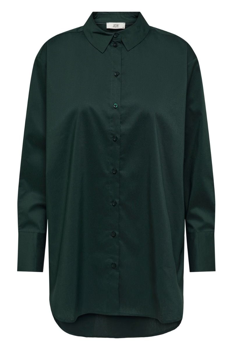 JDY - Skjorte - JDY Mio L/S Long Shirt - Scarab