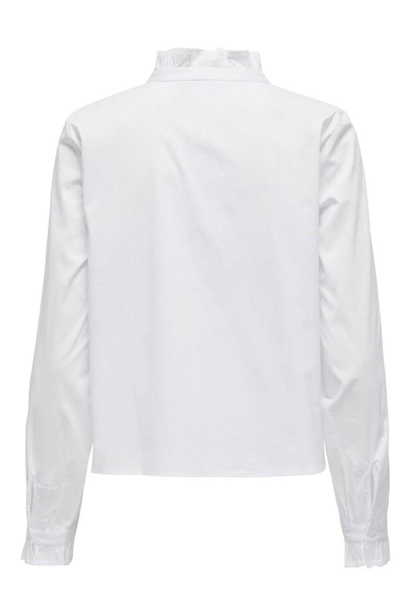 JDY - Skjorte - JDY Mio L/S String Shirt -Bright White