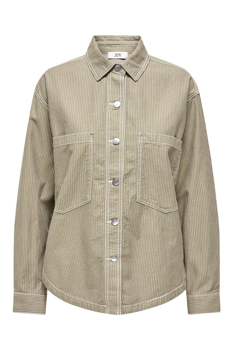 JDY - Skjorte - JDY Nevaeh L/S Front Pocket Shirt - Tigers Eye