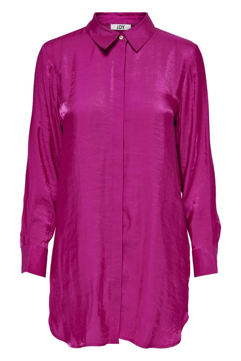 JDY - Skjorte - JDY Paris L/S Long Shirt - Festival Fuchsia