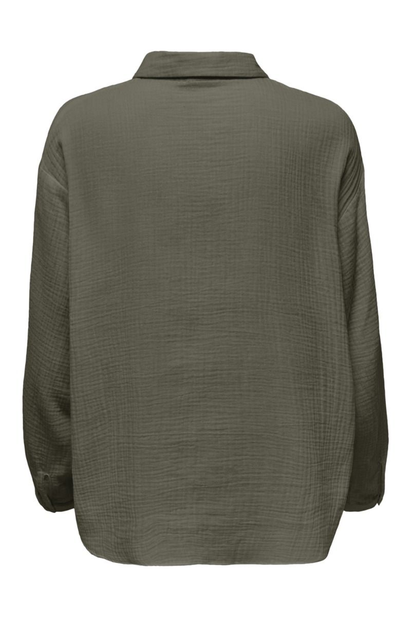 JDY - Skjorte - JDY Theis LS Loose Shirt - Kalamata