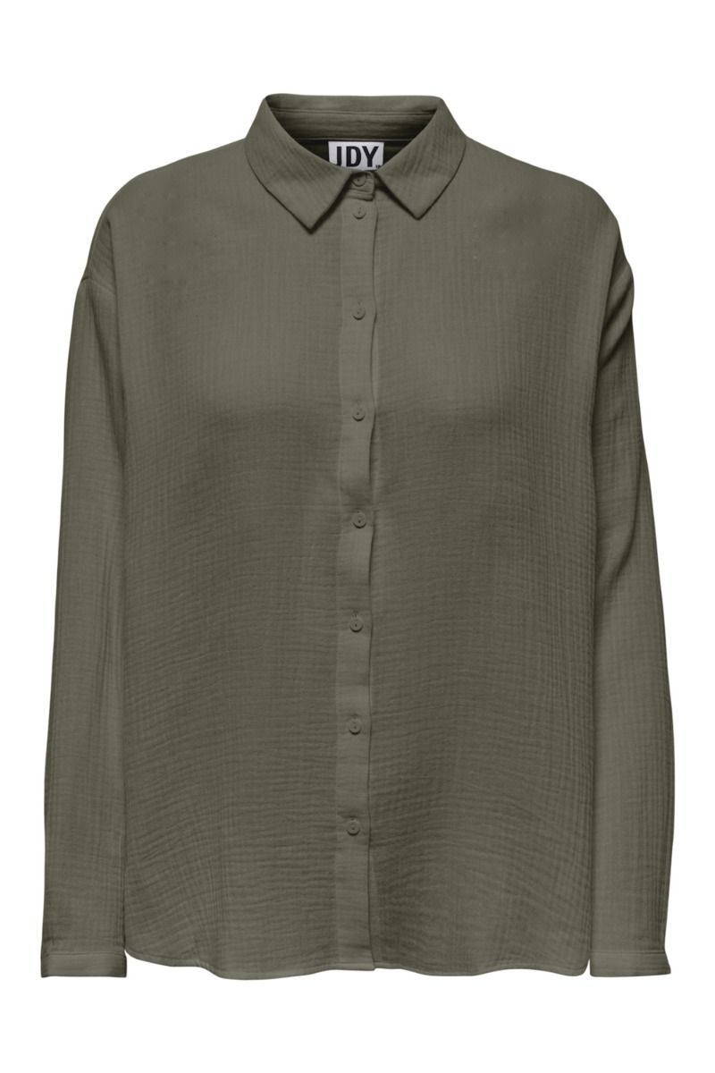 JDY - Skjorte - JDY Theis LS Loose Shirt - Kalamata