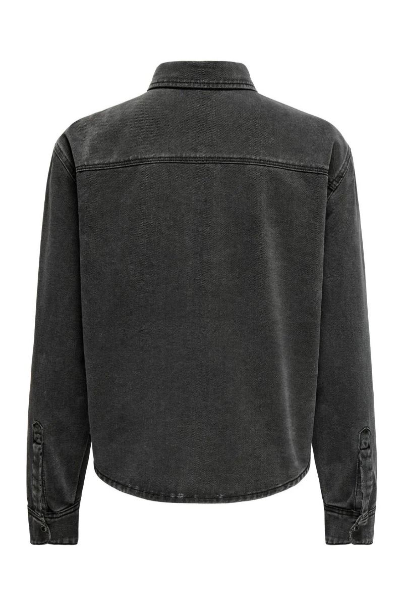 JDY - Skjorte - Jdy Stine Stone Ls Shirt - Black Denim