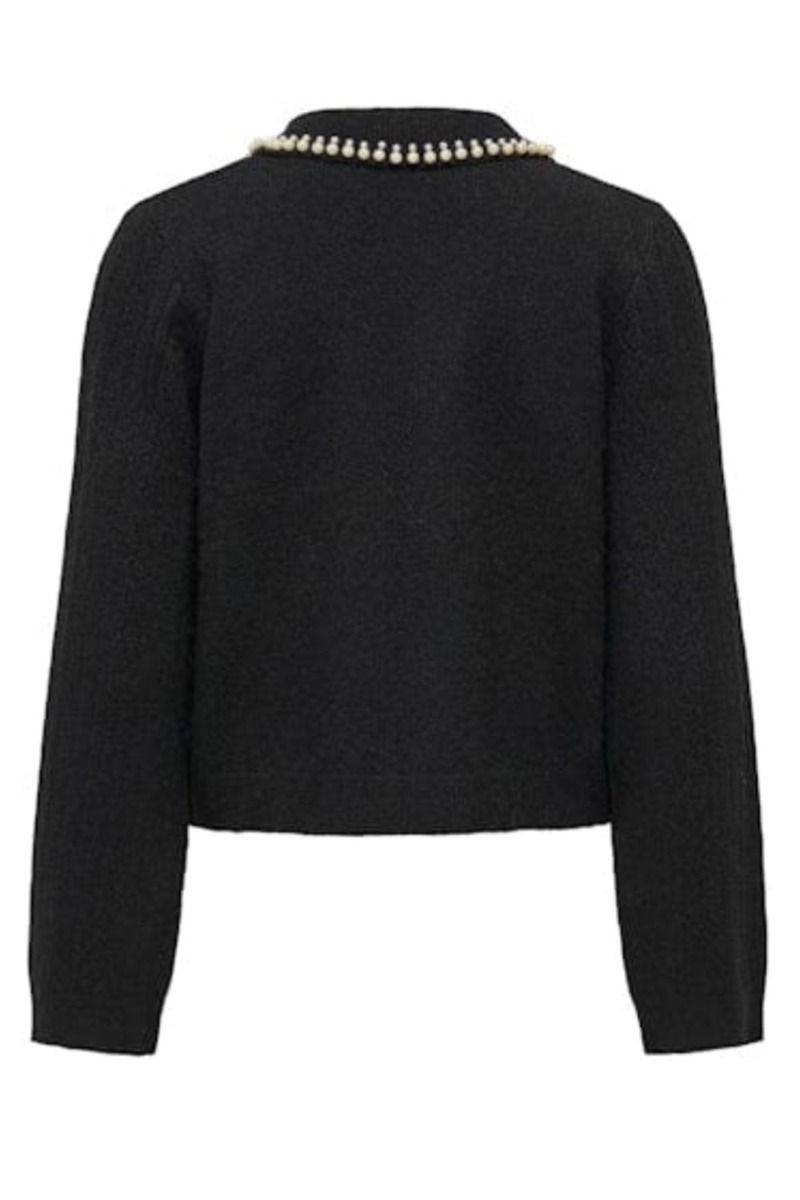 JDY - Strik - April Life L/S Pearl Collar - Black