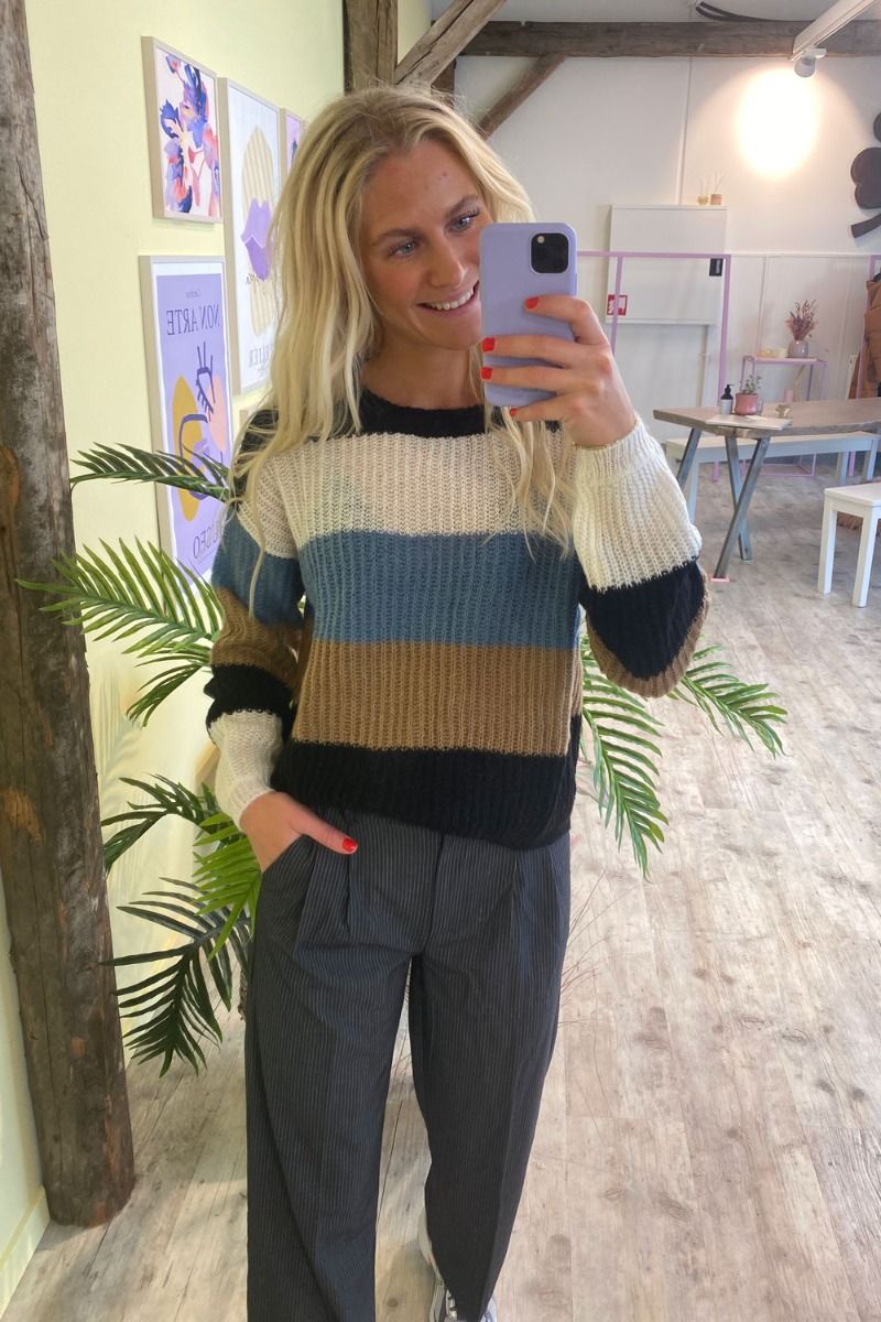 JDY - Strik - Badut L/S Pullover Knit - Captains Blue