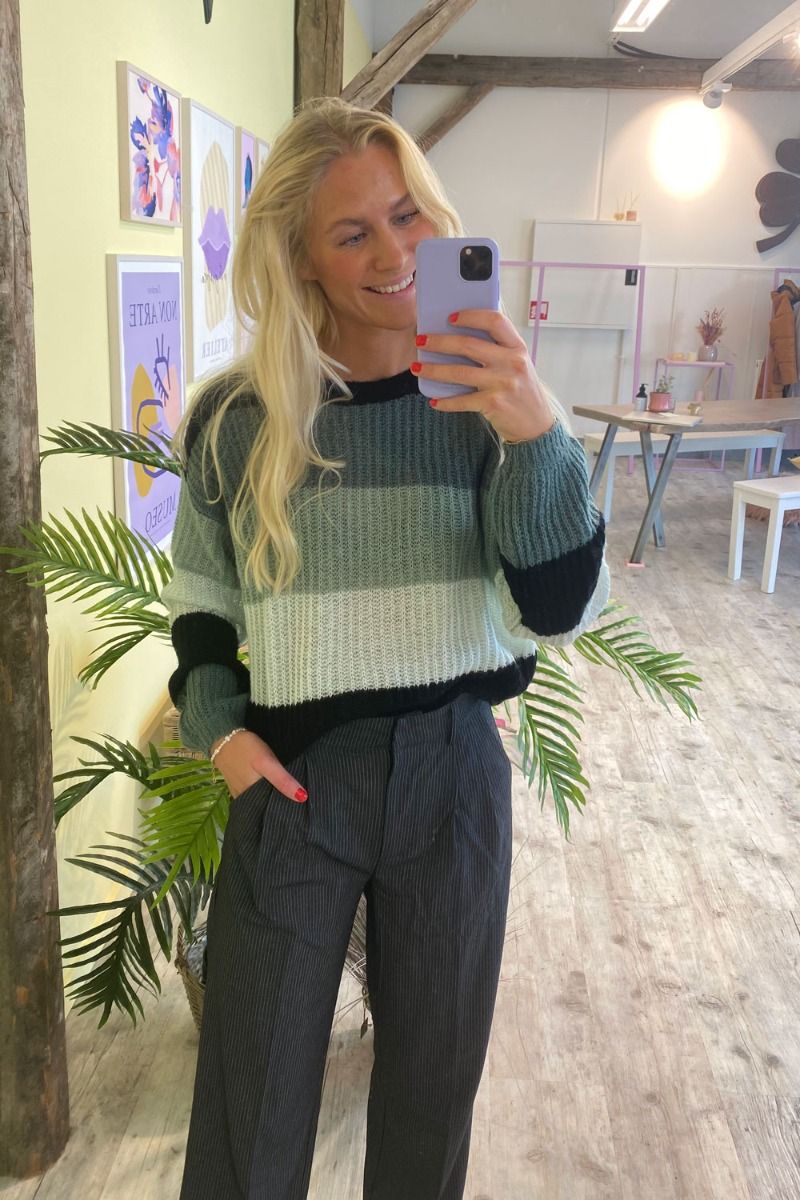 JDY - Strik - Badut L/S Pullover Knit - North Atlantic