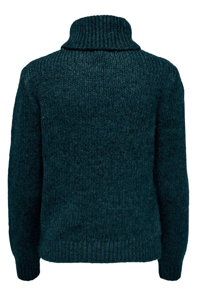 JDY - Strik - Dinea L/S Rollneck - Deep Teal