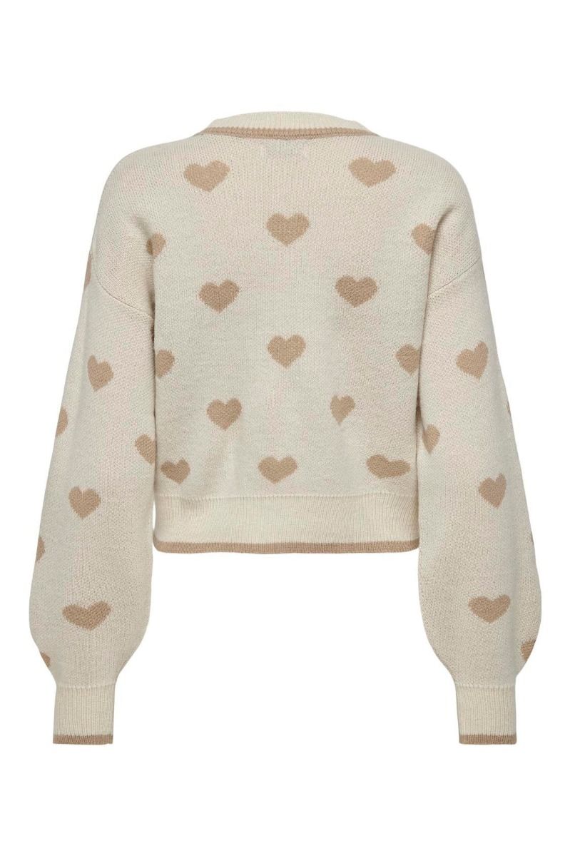 JDY - Strik - JDY Romance L/S Pullover Knt Noos - Birch