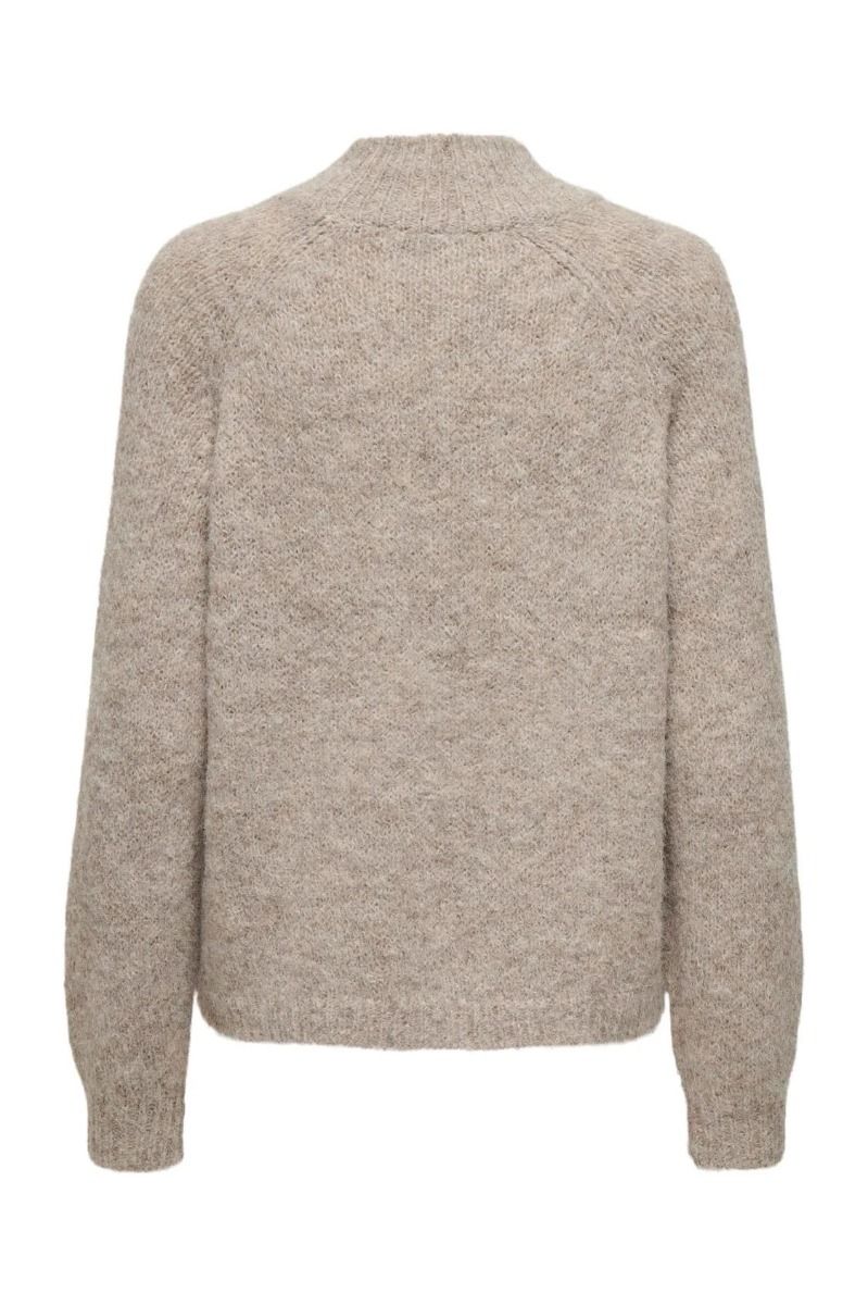 JDY - Strik - JDY Zoey Life L/S Hn Raglan Pul Knt - Chateau Gray/Melange