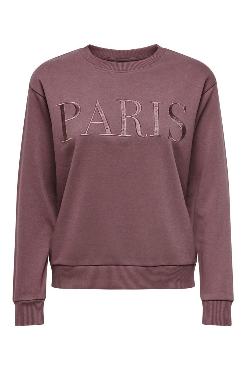 JDY - Sweat - Paris LS Sweat - Rose Brown