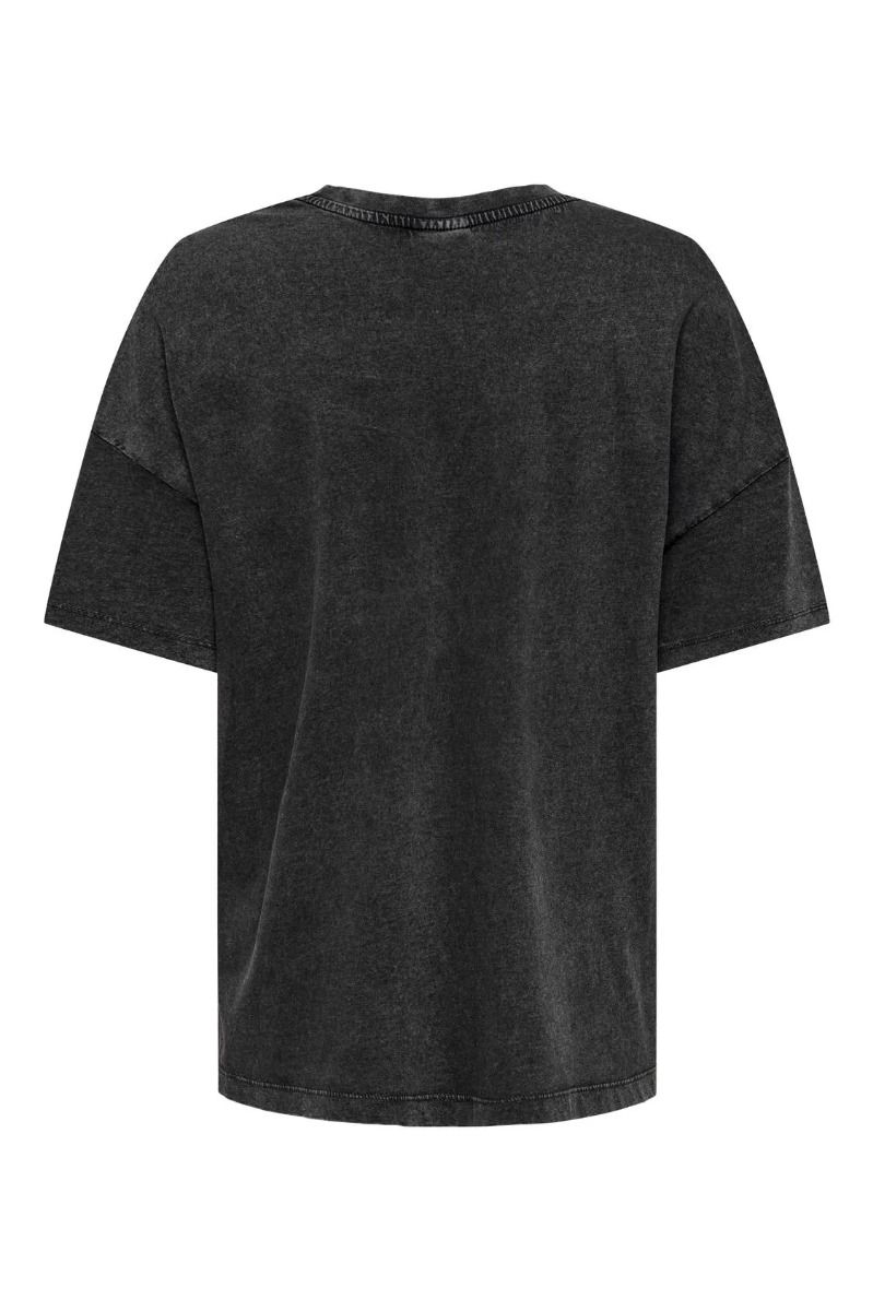 JDY - T-shirt - Jdycarla S/S O-Neck Stud T-Shirt - Phantom/boots