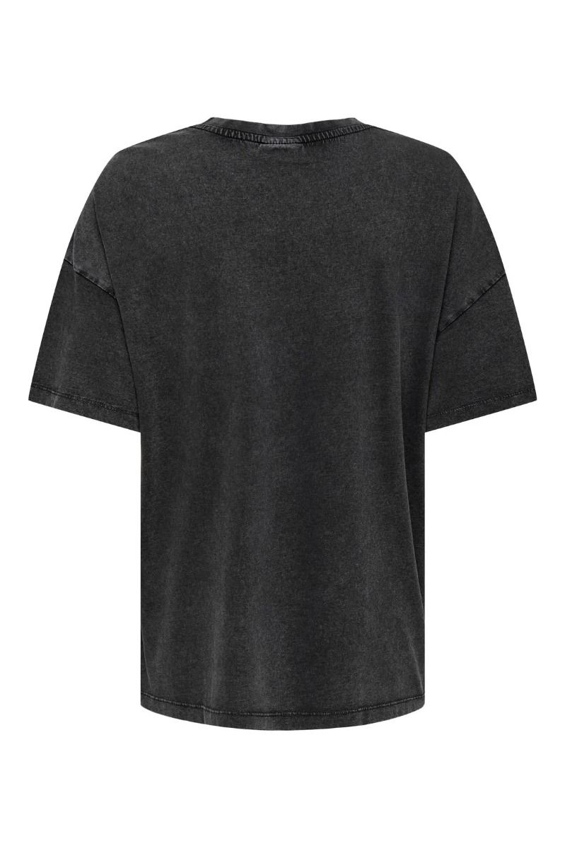 JDY - T-shirt - Jdycarla S/S O-Neck Stud T-Shirt - Phantom/wanted