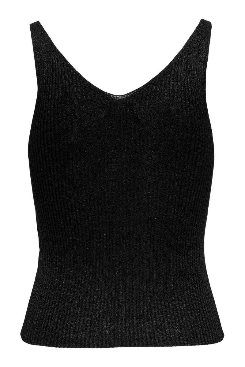 JDY - Top - Jdy Bodilla Lurex S/L Top Knt - Black