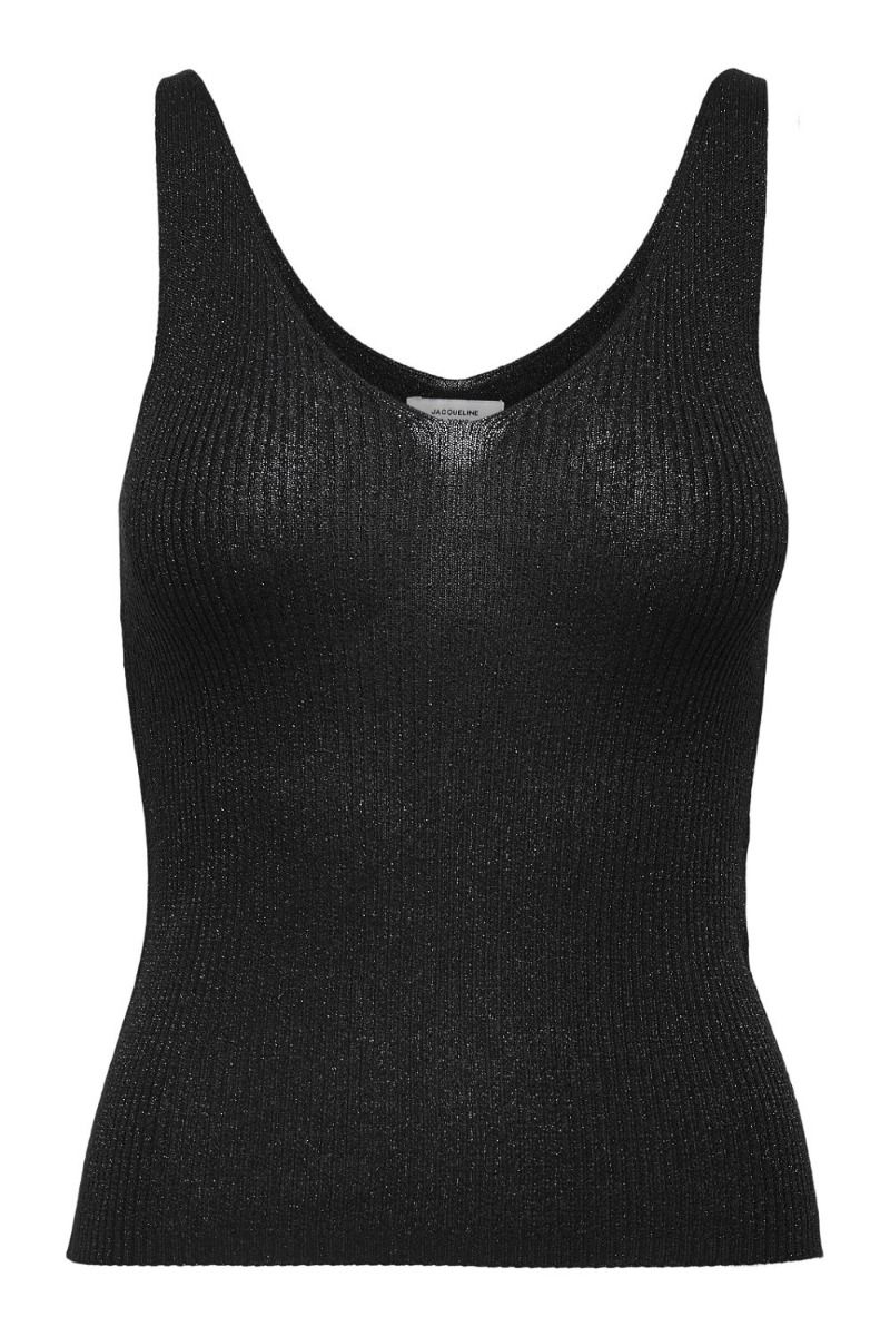 JDY - Top - JDY Bodilla S/L Top - Black/Glitter