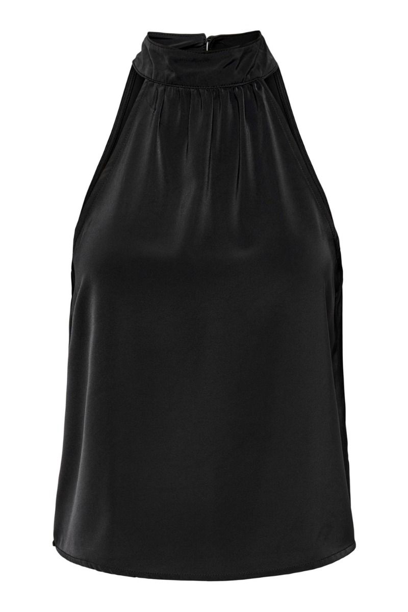 JDY - Top - JDY Laila S/L Halterneck Top - Black