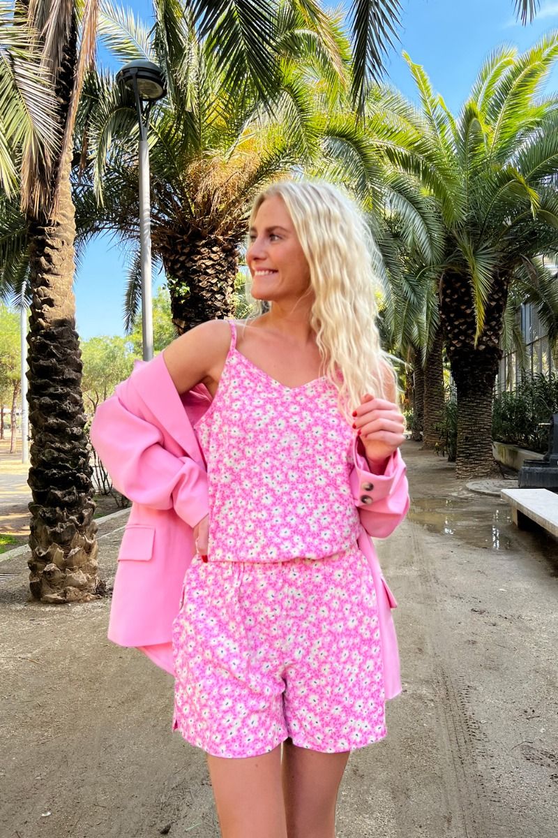 JDY - Top - JDY Lotus Singlet - Nosegay/Pop Flower