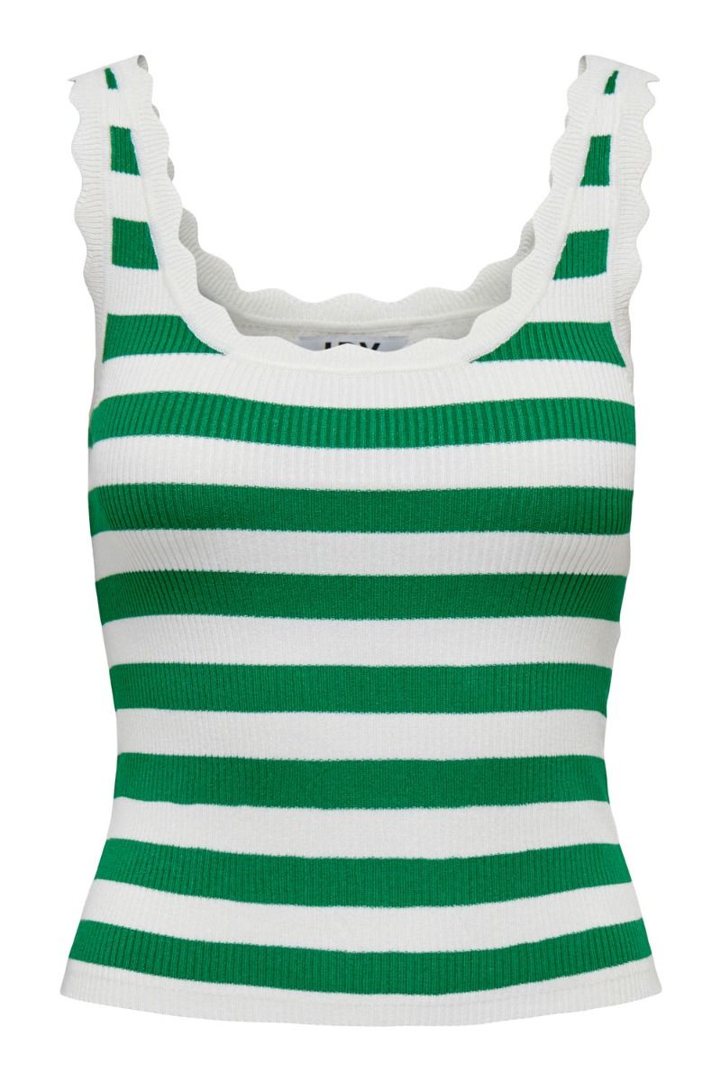 JDY - Top - JDY Nanna SL Scallop Edge Top Knt - Cloud Dancer/CD W. Jell