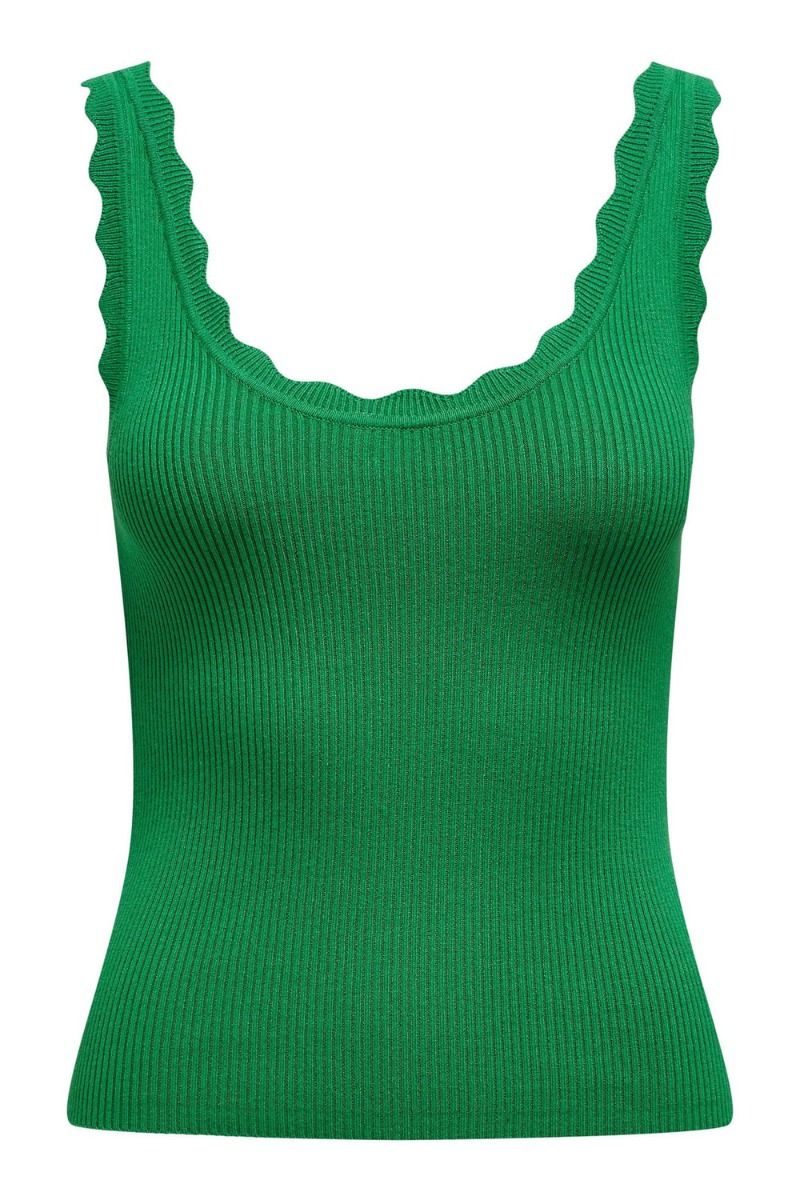 JDY - Top - JDY Nanna S/L Scallop Edge Top - Jelly Bean