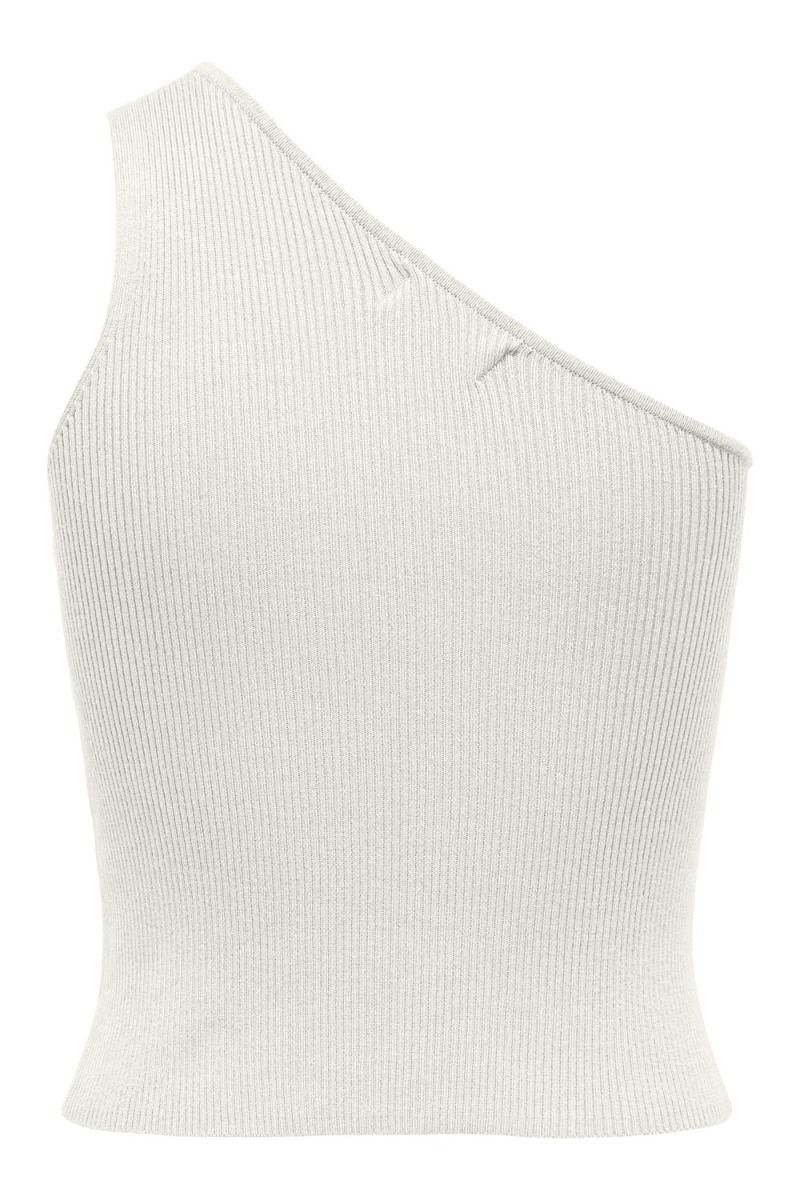 JDY - Top - JDY Nanna Sun One Shoulder Top - Cloud Dancer