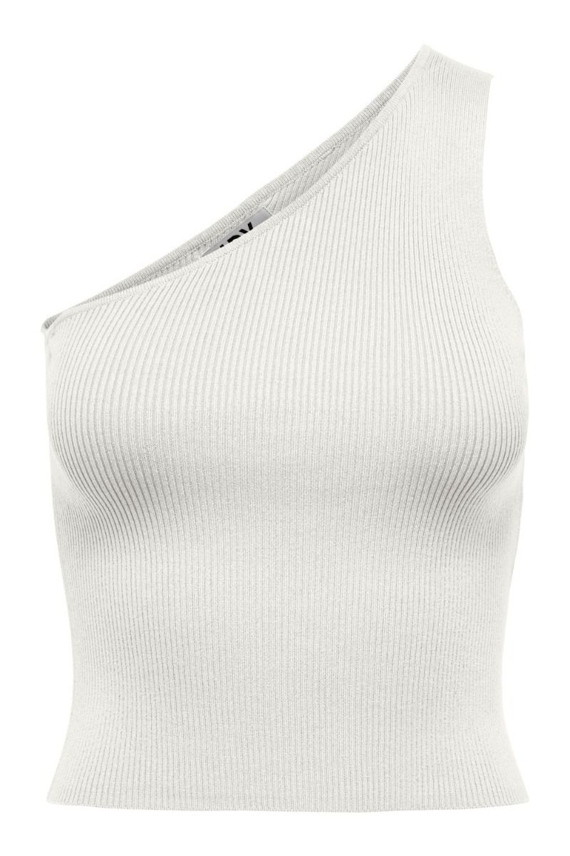 JDY - Top - JDY Nanna Sun One Shoulder Top - Cloud Dancer