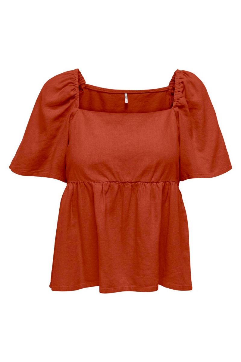 JDY - Top - JDY Say 2/4 Top - Hot Sauce