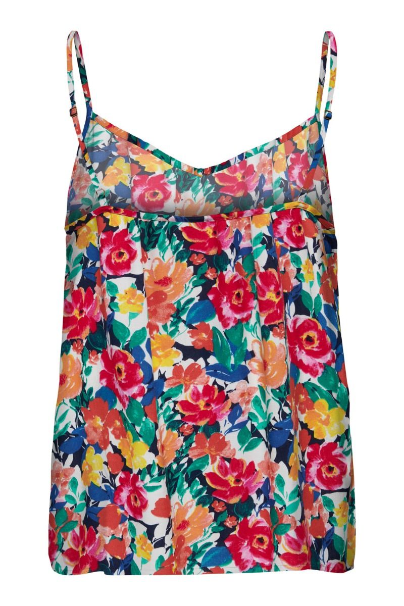 JDY - Top - JDY Starr Life Easy Singlet - Tapioca/Flower