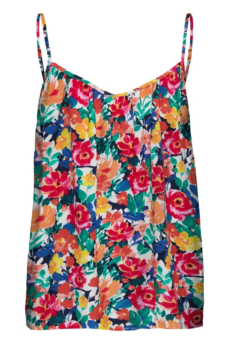 JDY - Top - JDY Starr Life Easy Singlet - Tapioca/Flower