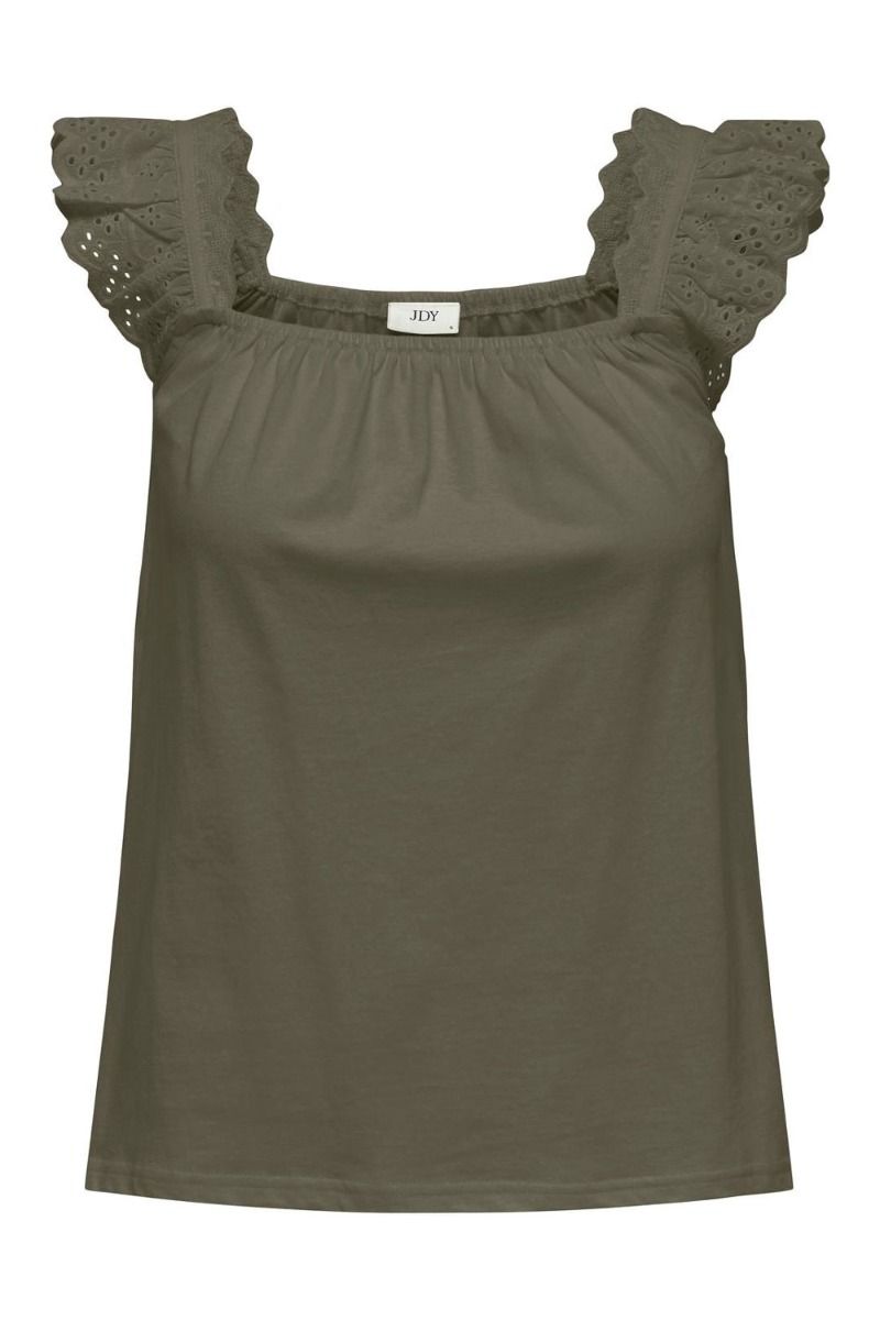 JDY - Top - JDY Vanja Life S/L Mix Top - Kalamata 