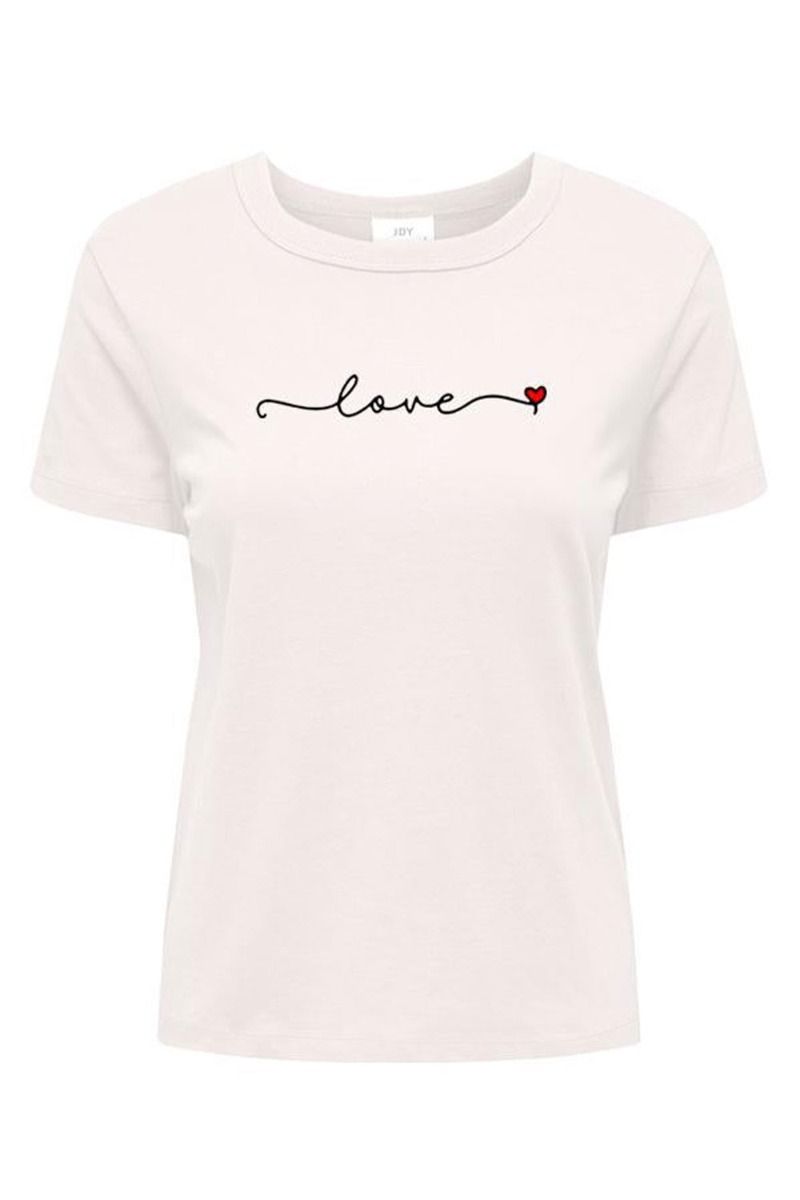 JDY - T-shirt - JDY Paris S/S Print Top Jrs Exp - Cloud Dancer