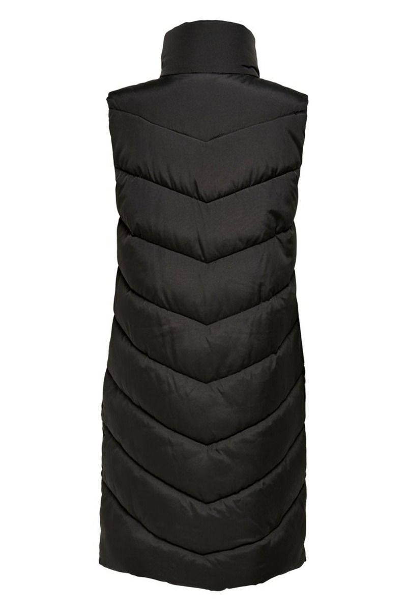 JDY - Vest - Finno Long Padded Waistcoat - Black
